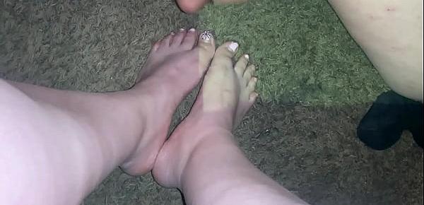  Cumshot on sexy latina feet toes compilation (Cum on feet cumpilation) quick cuts